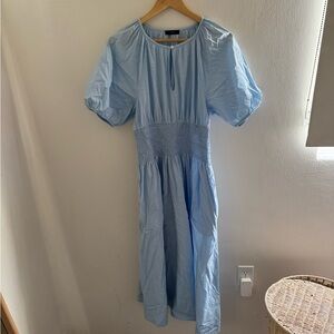 J. Crew Light Blue Midi Dress
